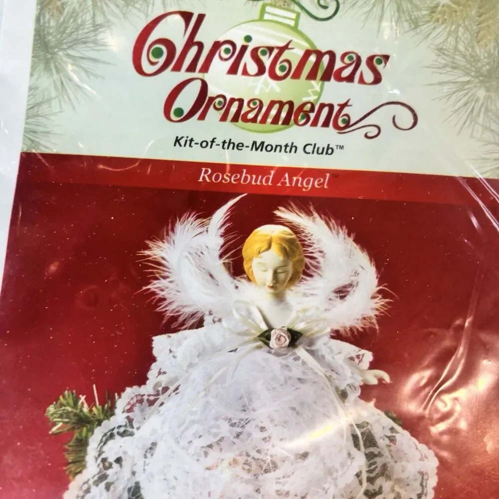 Annies Attic Christmas Ornament Kit Rosebud Angel Doll Making Craft VTG C0006